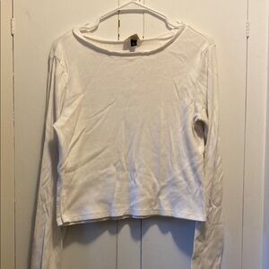 Universal Thread Cream Fitted Crop T-Shirt